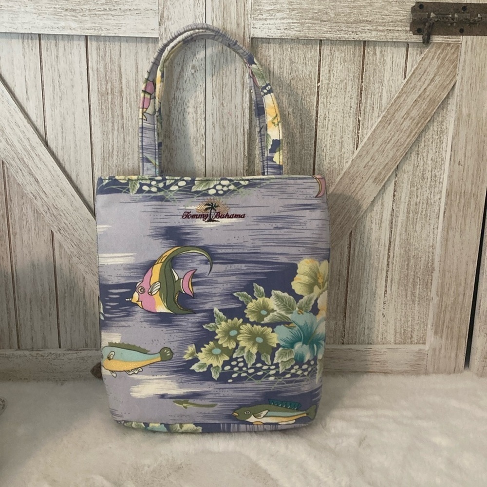 Tommy Bahama Fish Tote Bag - Picture 1 of 14